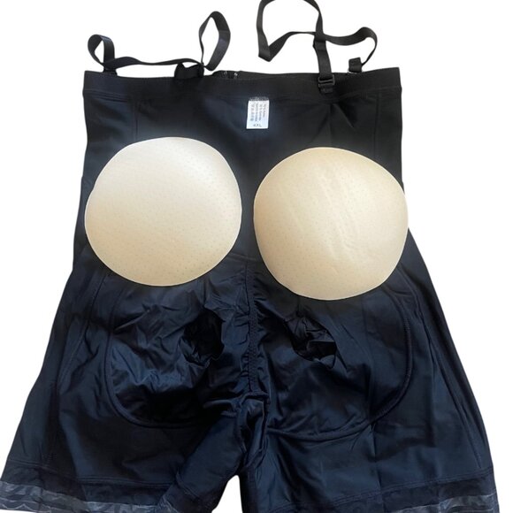 Removable Padded Hips-Butt Lifter Waist Control Body Shaper BBL Fajas Shorts - Picture 5 of 7